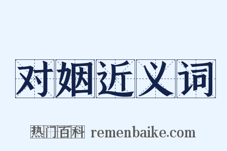 对姻近义词是什么意思的图片